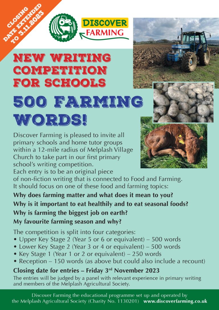 Writing Competition for Primary school children – Farming 500 words ...